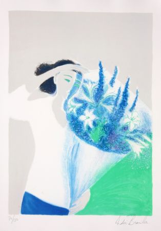 Litografia Brasilier - Le Bouquet Bleu