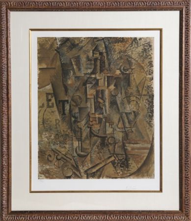 Collografia Picasso - Le Bouteille de Rhum