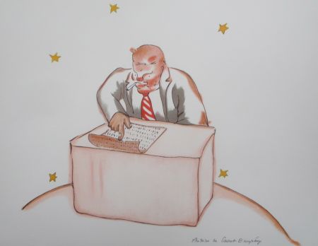 Litografia Saint-Exupéry - Le businessman