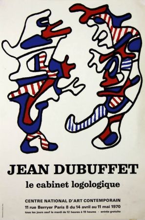 Litografia Dubuffet - Le Cabinet Logologique 