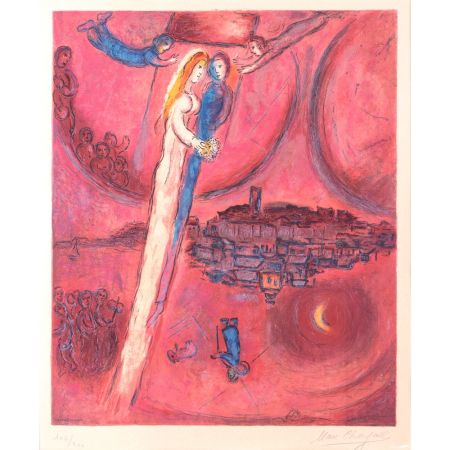 Litografia Chagall - Le Cantique des Cantiques