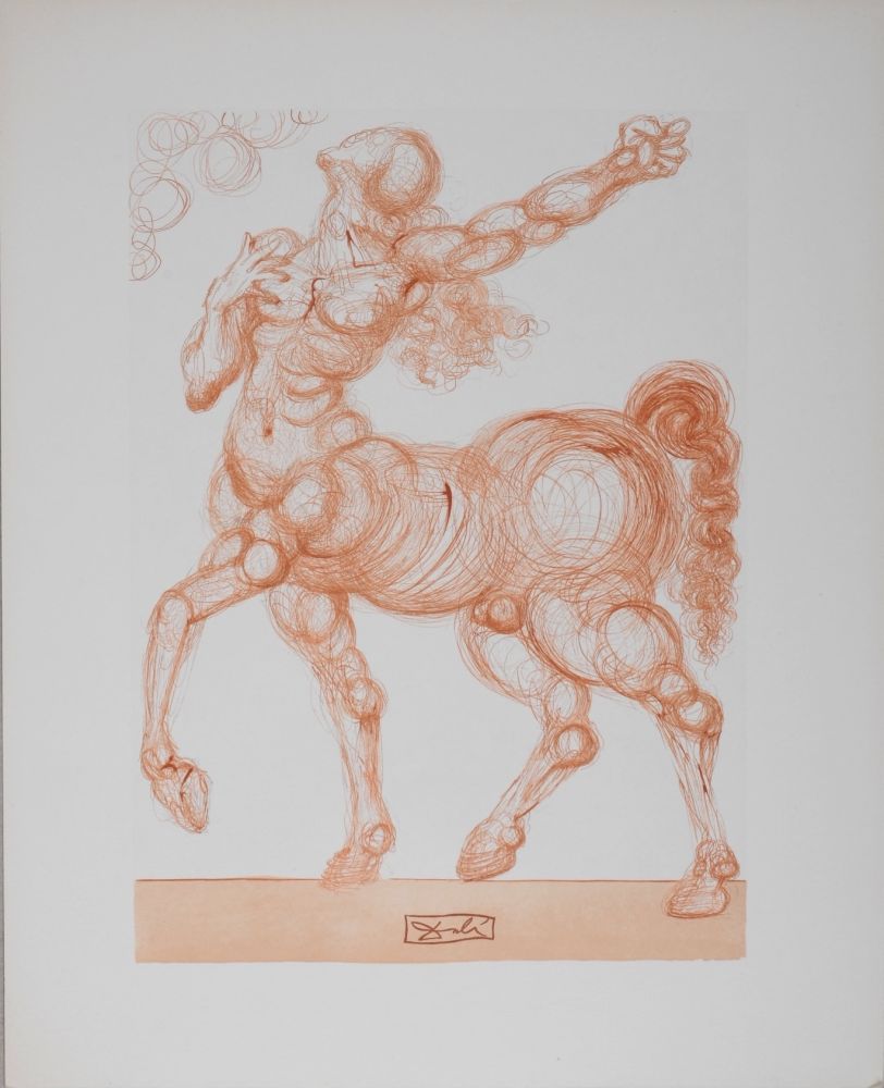 Litografia Dali - Le Centaure