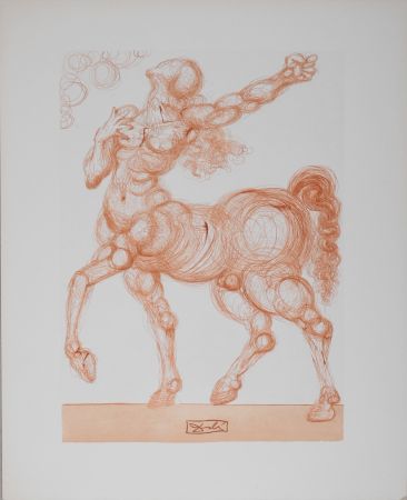 Litografia Dali - Le Centaure