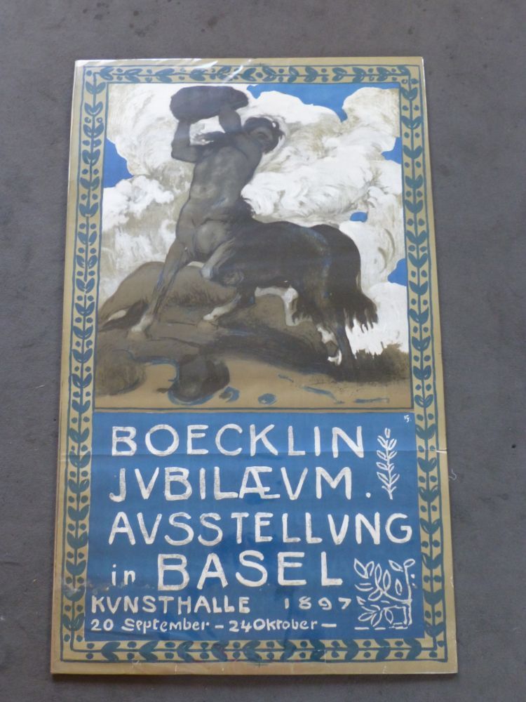 Manifesti Boecklin - Le centaure ,musée de Bâle 