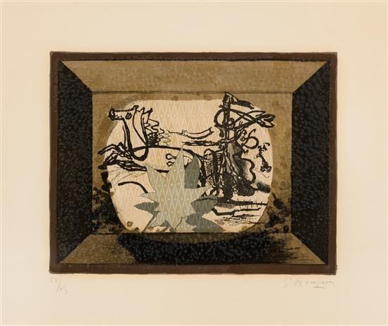 Litografia Braque - Le Char (The Chariot III)