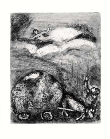 Acquaforte Chagall - Le Charretier embourbé