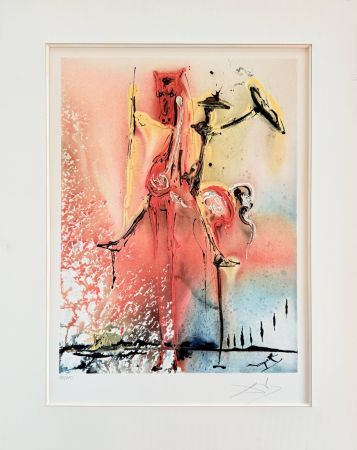 Litografia Dali - Le chavelier Moyenâgeux