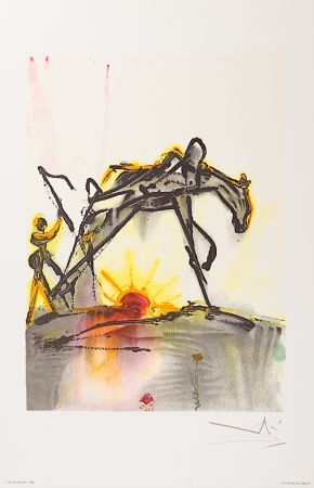 Litografia Dali - Le Cheval de Labeur (The Horse of Labor)