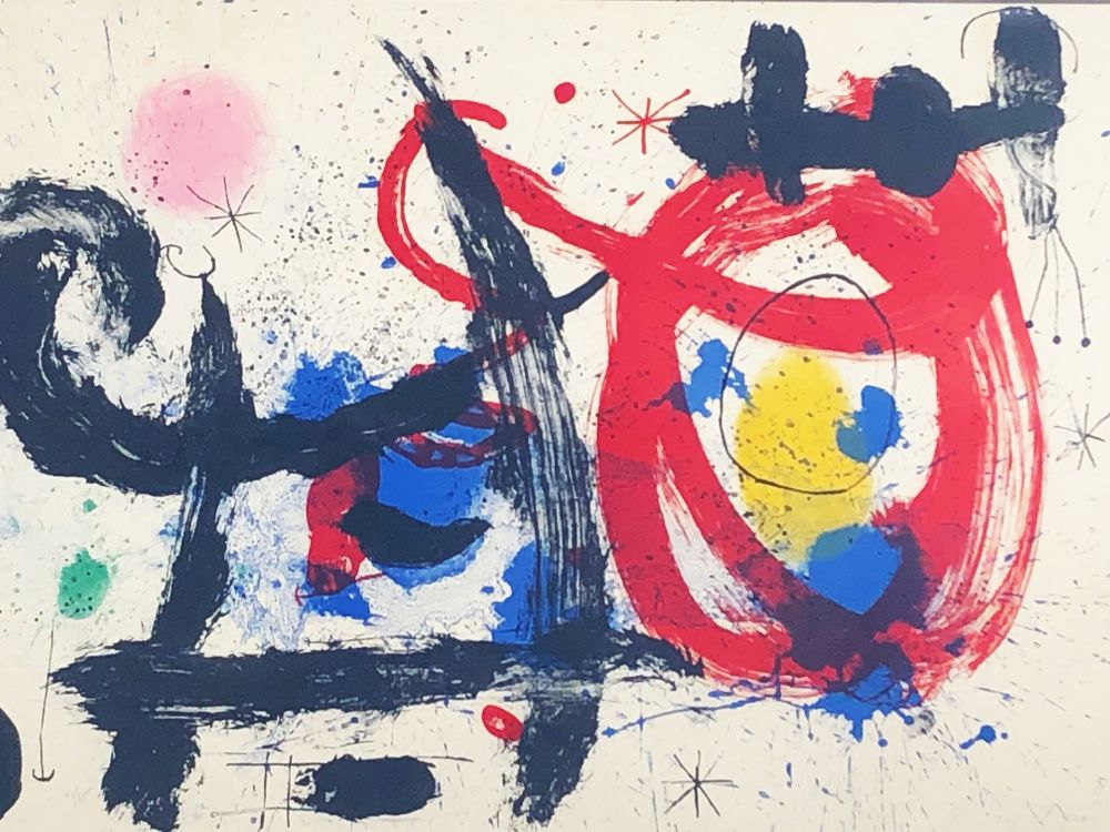 Litografia Miró - Le Cheval ivre
