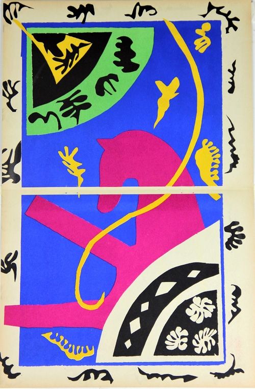 Litografia Matisse - Le Cheval L'Ecuyere et le Clown de la serie Jazz