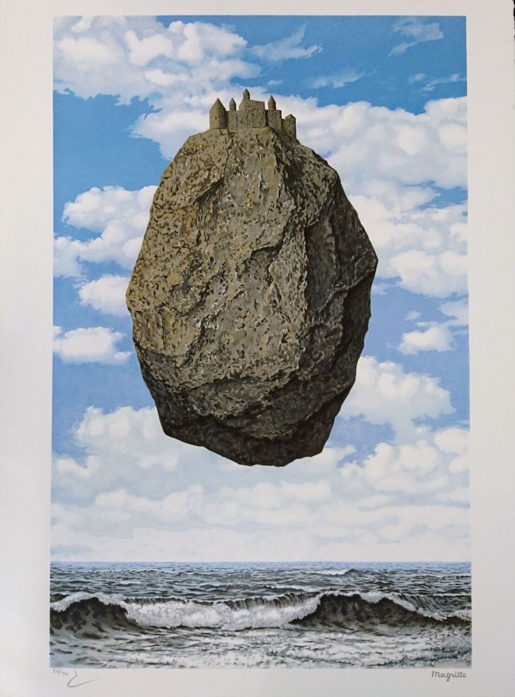 Litografia Magritte - Le Château des Pyrénées