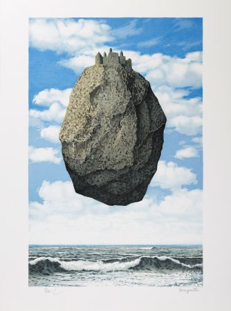 Litografia Magritte - Le Château des Pyrénées (The Castle of the Pyrenees)