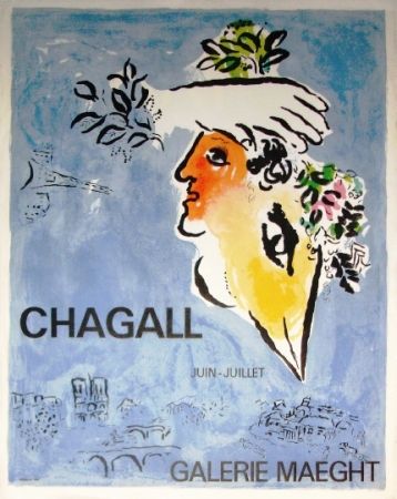 Manifesti Chagall - Le cielbleu