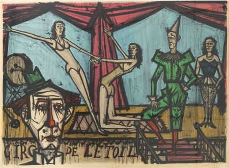 Litografia Buffet - Le Cirque de l'Etoile, 1968.