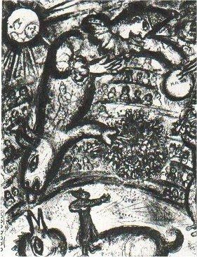 Litografia Chagall - Le Cirque, planche 37