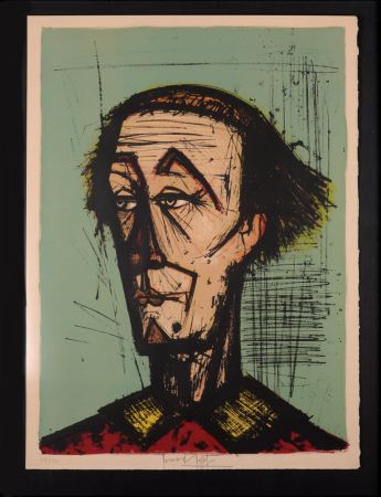 Litografia Buffet - Le clown Auguste, 1968 - Hand-signed, numbered & framed.