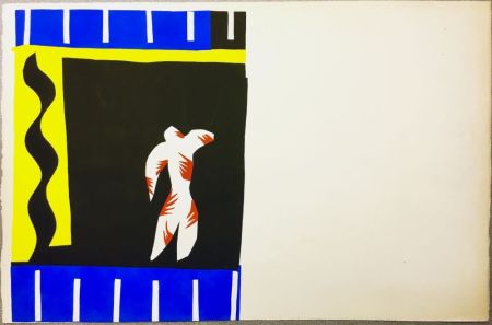Litografia Matisse - LE CLOWN. Pochoir original de Jazz (Frontispice de l'album. 1947)