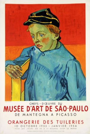 Litografia Van Gogh - Le Colegien, Musée D'Art de Sao Paulo