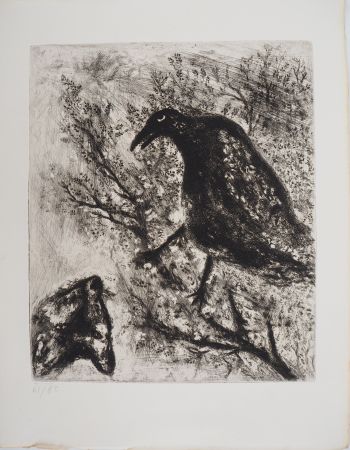 Incisione Chagall - Le corbeau et le renard