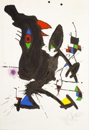 Litografia Miró - Le Corbeau Vizir