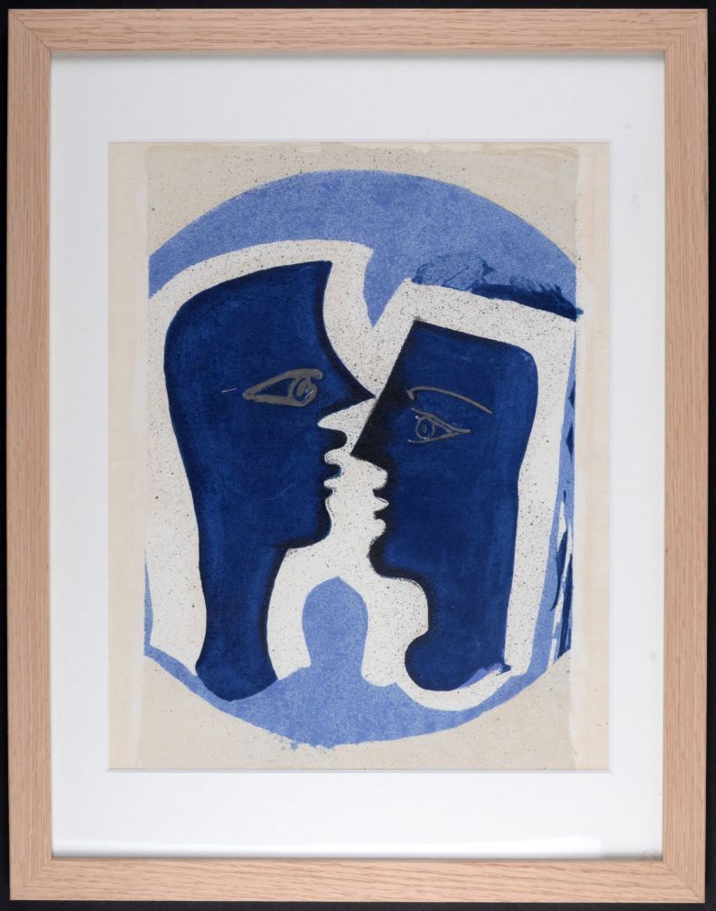 Non Tecnico Braque - Le Couple, 1963 - Framed