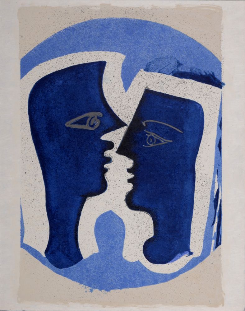 Litografia Braque - Le Couple, 1963 - Scarce!