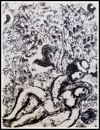 Litografia Chagall - LE COUPLE A L'ARBRE