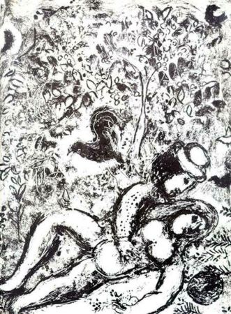 Litografia Chagall - Le Couple a L'Arbre (M.397)
