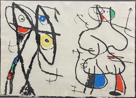 Acquaforte E Acquatinta Miró - Le Courtisan Grotesque VI