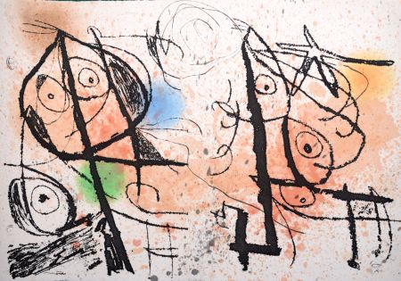 Acquaforte E Acquatinta Miró - Le Courtisan grotesque VII, 1974