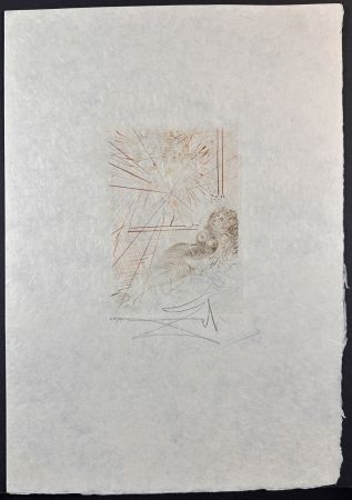 Incisione Dali - Le Decameron L'Ange Gabriel on Japon Paper
