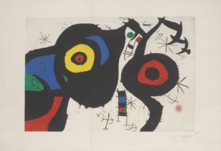Acquaforte E Acquatinta Miró - Le Deux amis