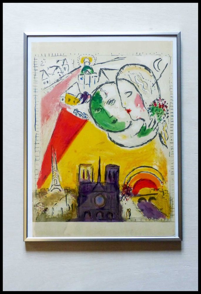 Litografia Chagall - LE DIMANCHE 