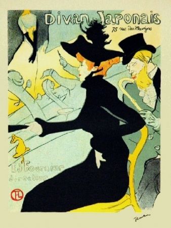 Litografia Toulouse-Lautrec - Le divan Japonais