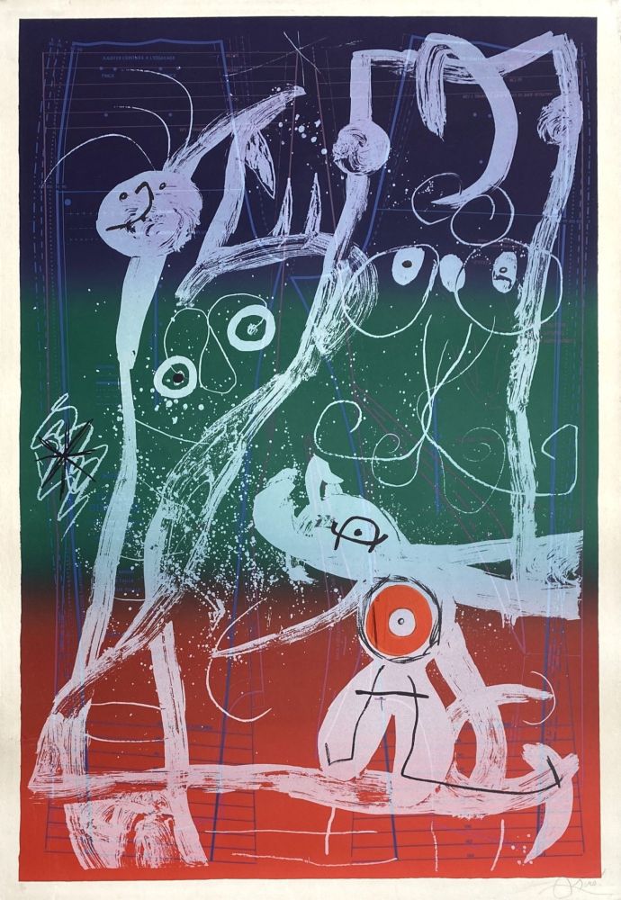Litografia Miró - Le délire du couturier