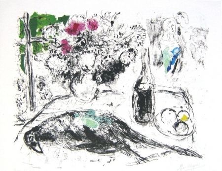 Litografia Chagall - Le faisan