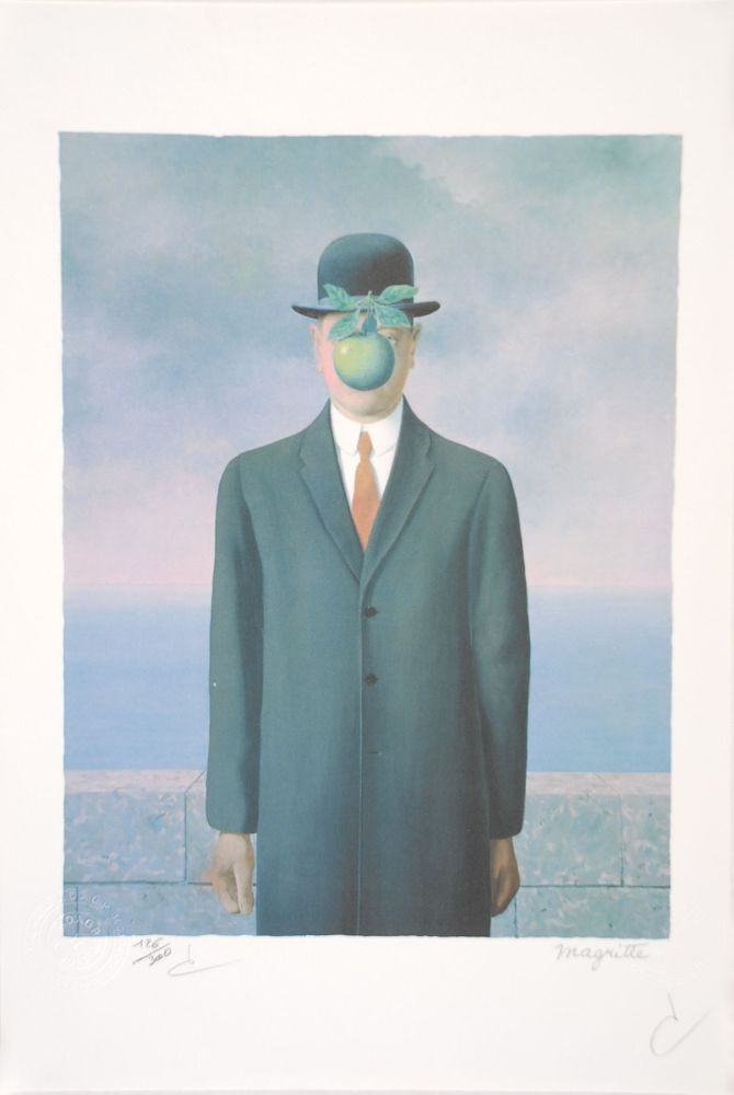 Litografia Magritte - Le Fils de l’Homme - The Son of Man