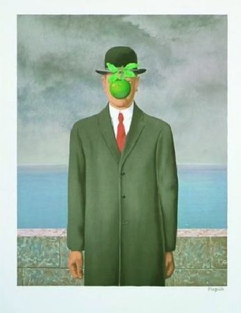 Litografia Magritte - Le fils de l'homme, 1964