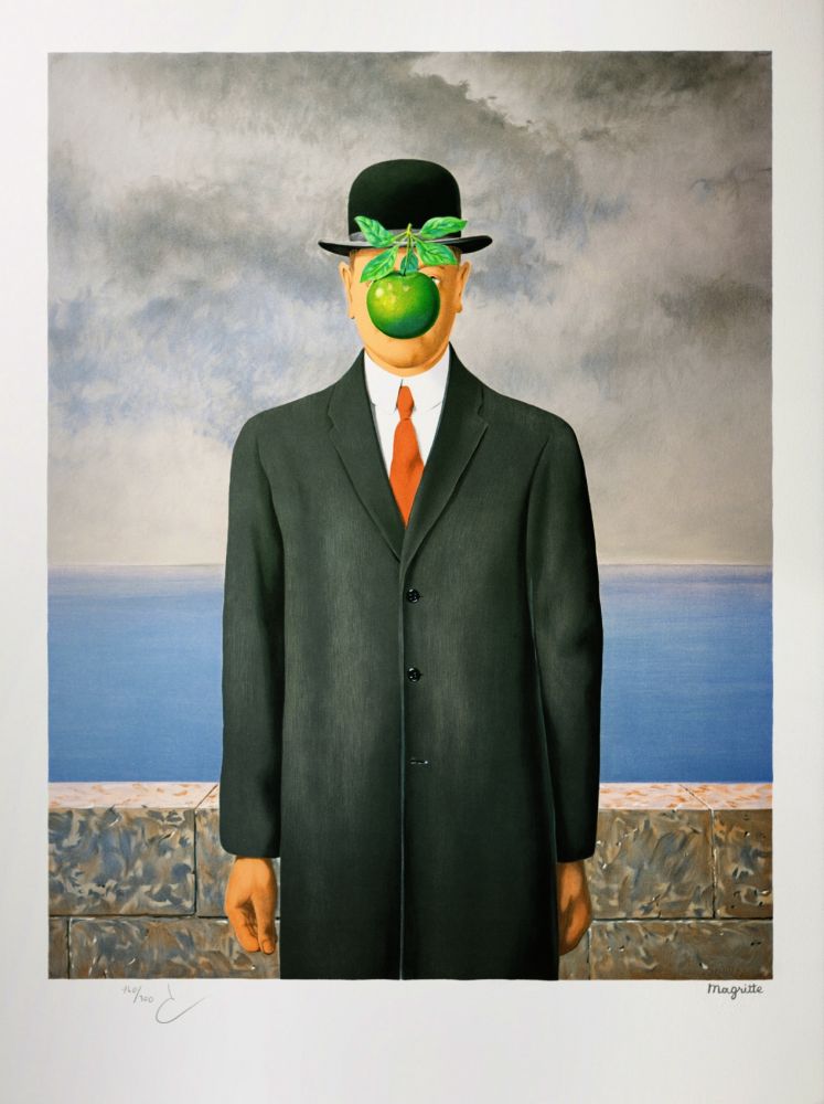 Litografia Magritte - Le Fils de l'Homme (The Son of Man)