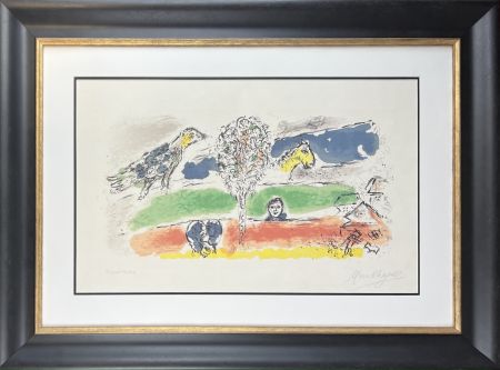 Litografia Chagall - LE FLEUVE VERT