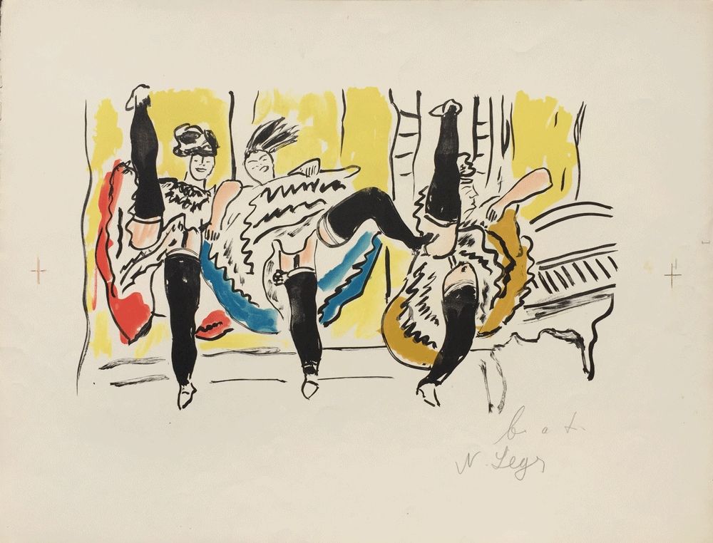 Litografia Leger - Le French Cancan – La Ville Series