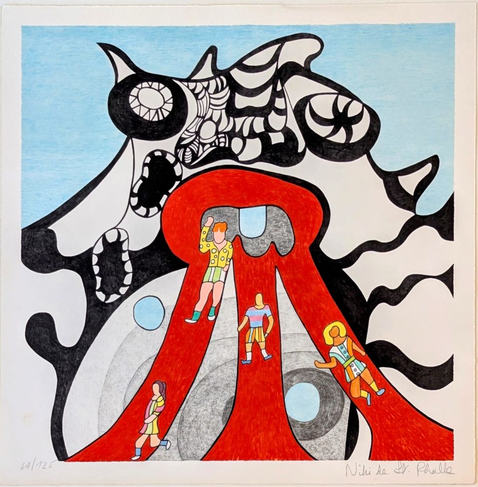 Litografia De Saint Phalle - Le Golem - Jerusalem 