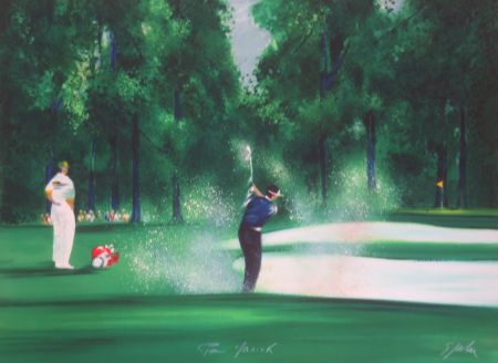 Litografia Spahn - Le golfeur