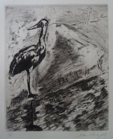 Acquaforte Chagall - Le Heron