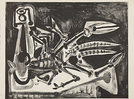 Litografia Picasso - Le homard (Der Hummer)