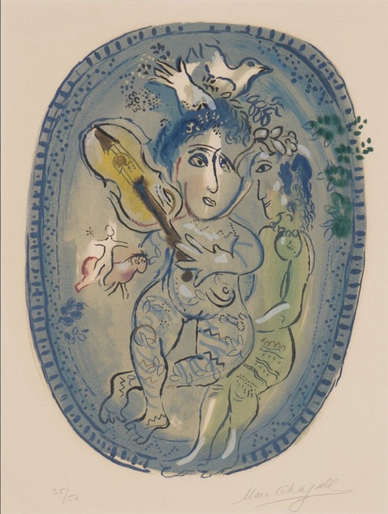 Litografia Chagall - Le Jeu