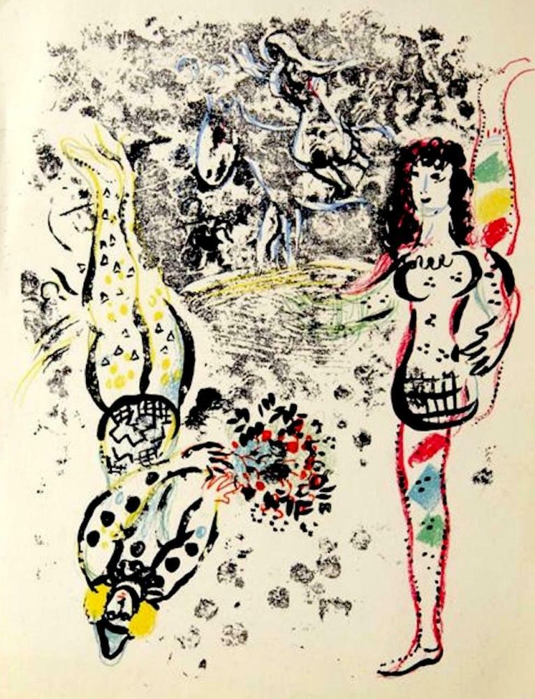 Litografia Chagall - Le Jeu des Acrobates