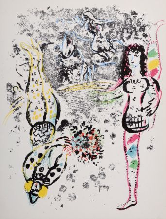 Litografia Chagall - Le Jeu des Acrobates, 1963