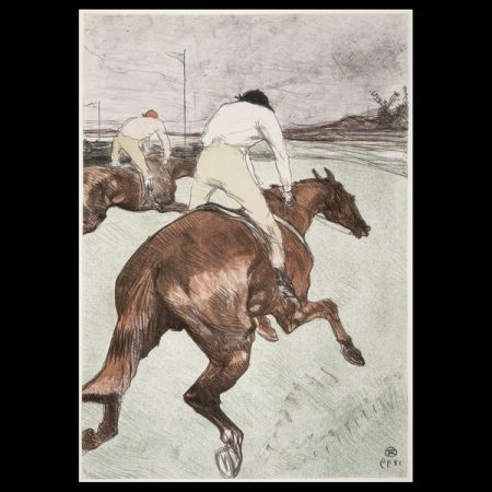 Litografia Toulouse-Lautrec - Le jockey