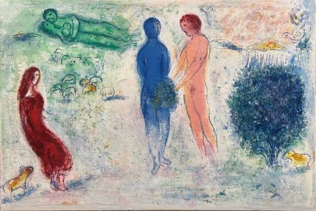 Litografia Chagall - Le jugement de Chloé